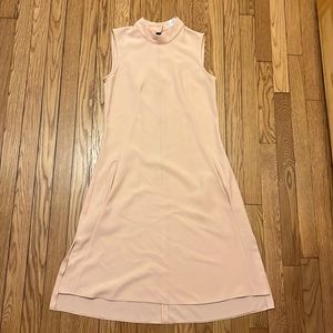 Sleeveless mock neck dress